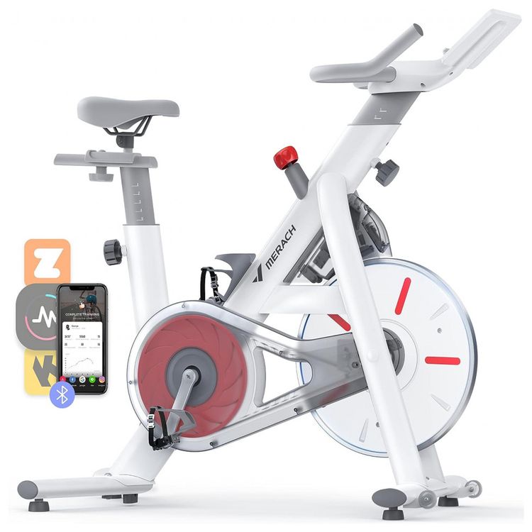Bicicleta-Ergometrica-com-Assento-Ajustavel-e-Suporte-de-foto-0
