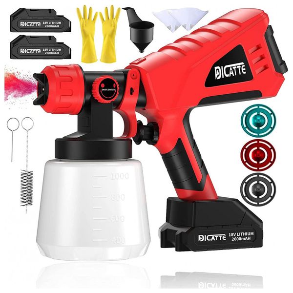 Pistola-de-Pintura-Pulverizadora-DICATTE-1L-com-3-Modos-de-foto-0