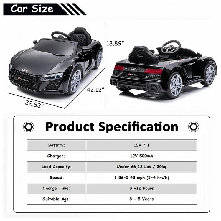 Carro-Eletrico-Infantil-Audi-R8-a-Bateria-12V-1-Assento-com-foto-5