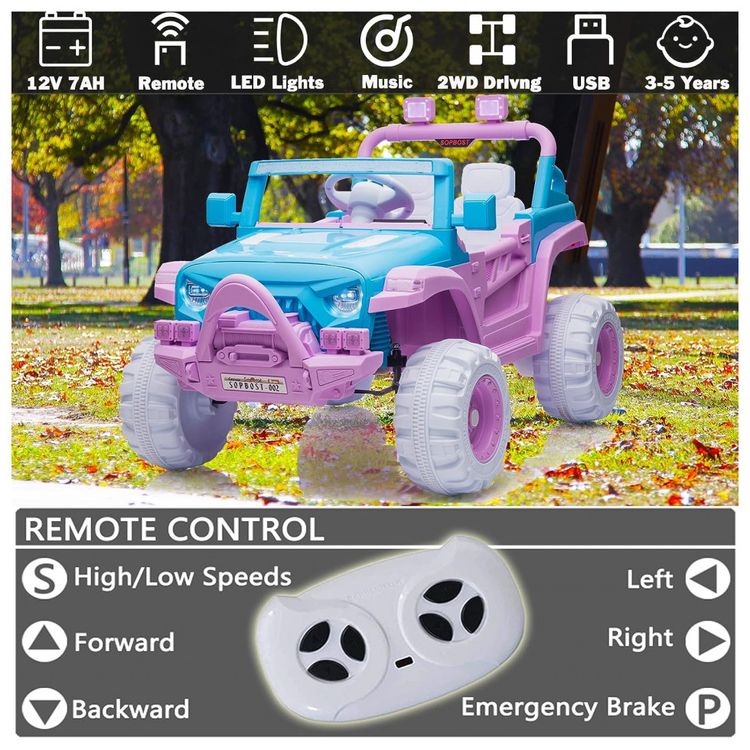 Carro-Eletrico-Infantil-Sopbost-a-Bateria-12V-4x4-1-foto-1
