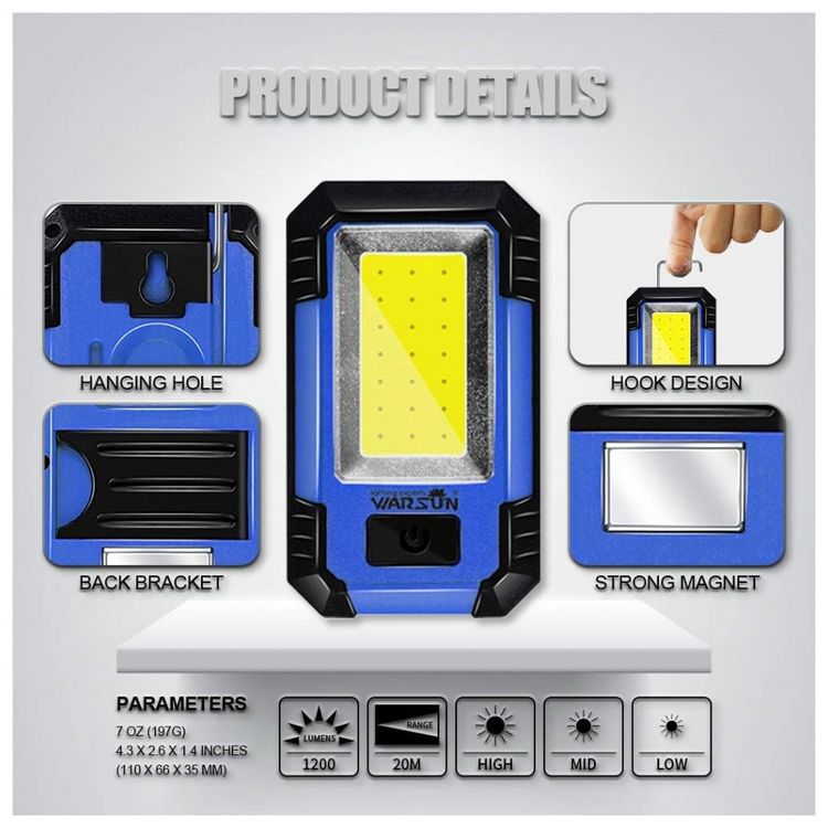 Lanterna-Luz-de-Trabalho-LED-Portatil-Recarregavel-com-1200-foto-1