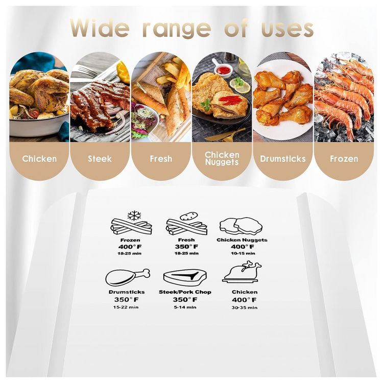 Fritadeira-Eletrica-AirFryer-4L-em-Aco-Inoxidavel-com-Cesto-foto-1