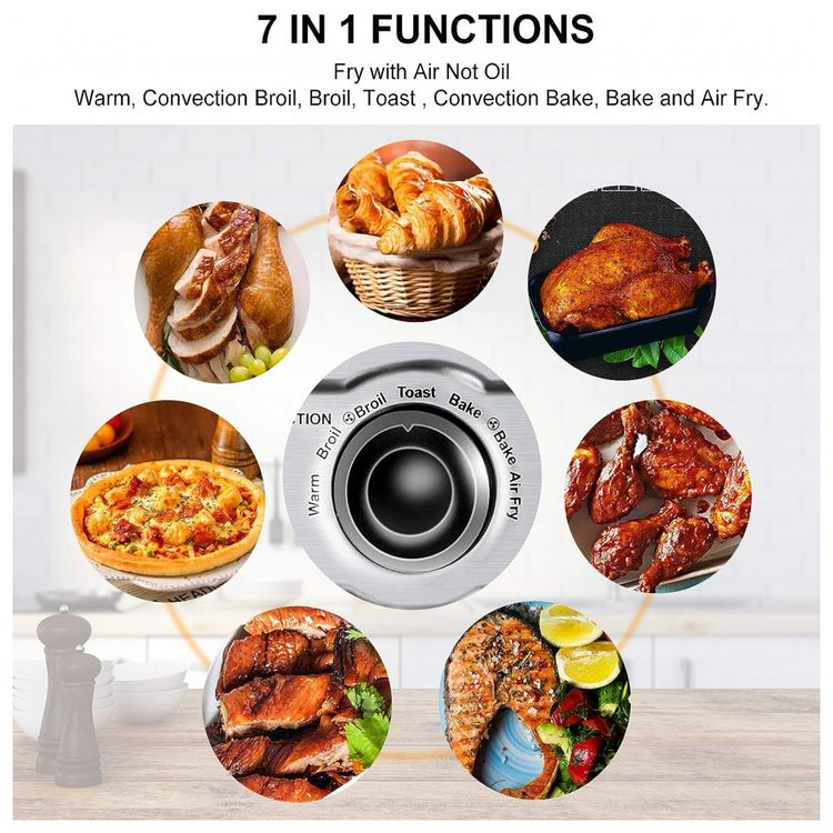 Fritadeira-Eletrica-AirFryer-VEVOR-13L-com-Painel-Digital-foto-1