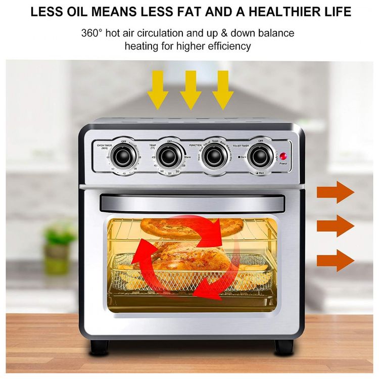 Fritadeira-Eletrica-AirFryer-VEVOR-13L-com-Painel-Digital-foto-2