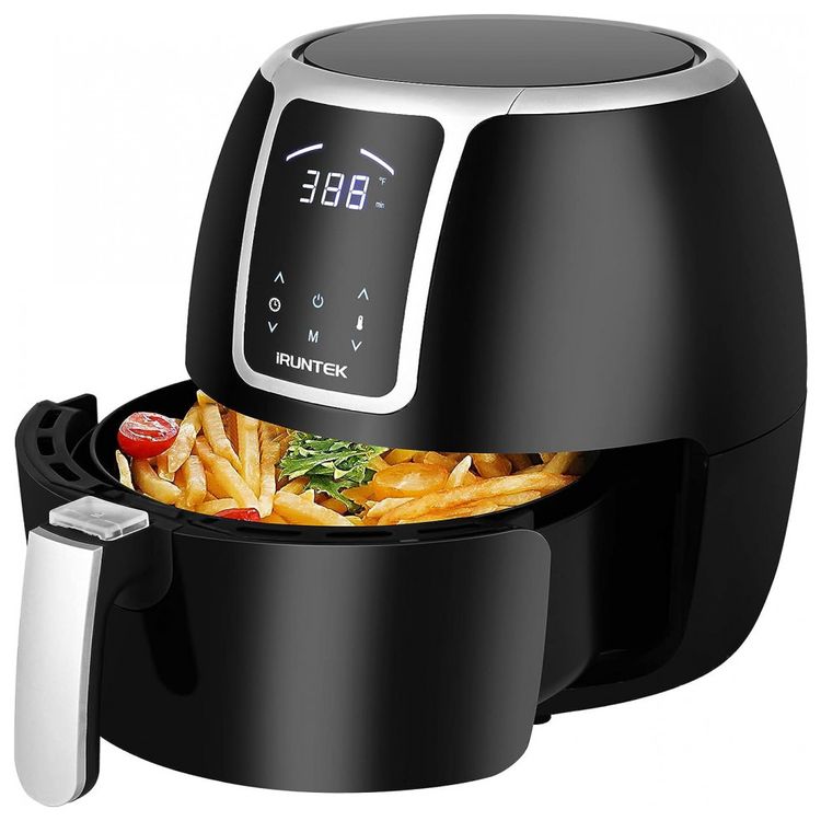 Mini-Fritadeira-Eletrica-AirFryer-iRUNTEK-1.3L-com-Livro-de-foto-0