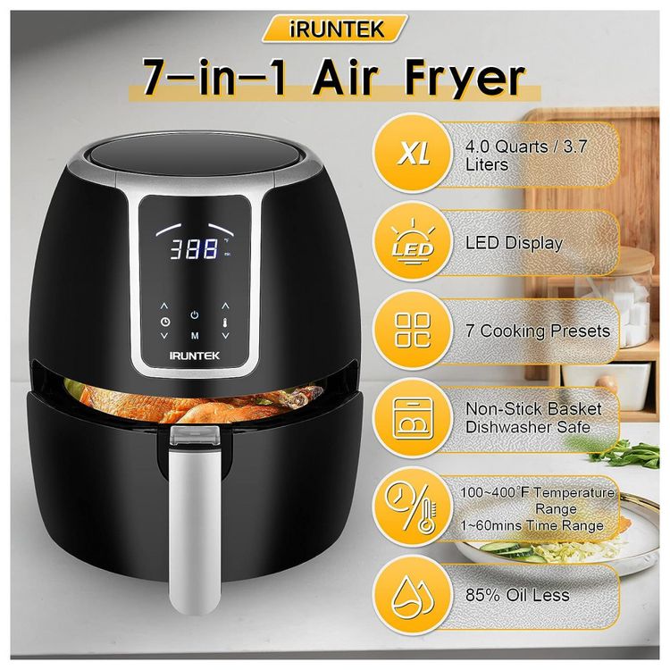 Mini-Fritadeira-Eletrica-AirFryer-iRUNTEK-1.3L-com-Livro-de-foto-2