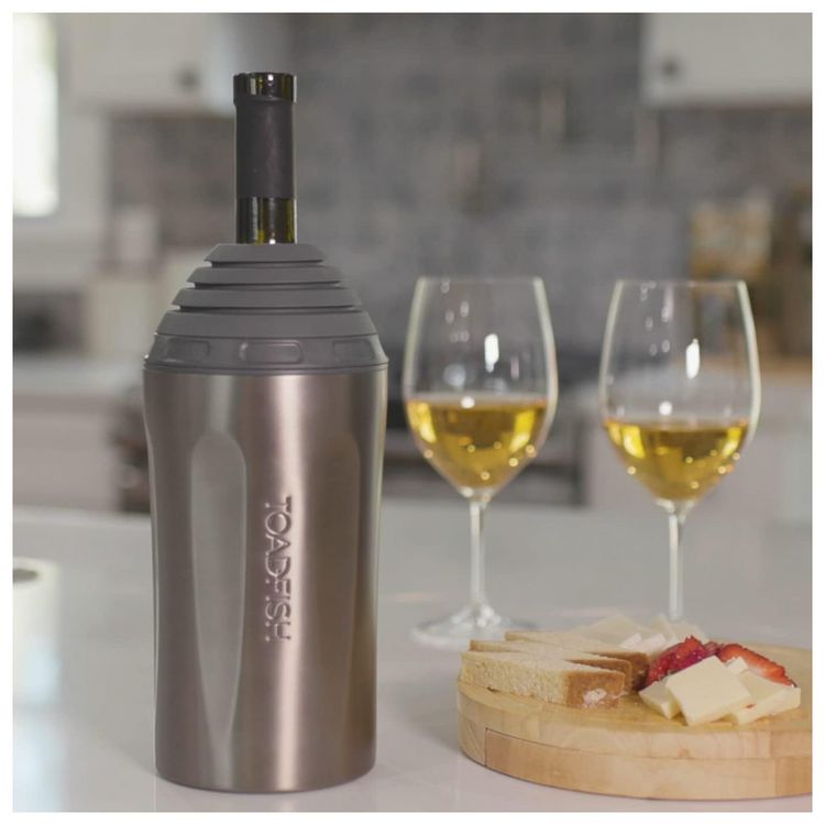 Porta-Garrafa-Termico-para-Vinho-em-Aco-Inoxidavel-Gold-foto-3