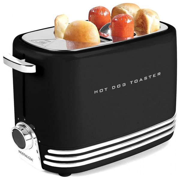 Nostalgia-HDT900WHT-Retro-Maquina-de-Salsicha-com-Mini-foto-0