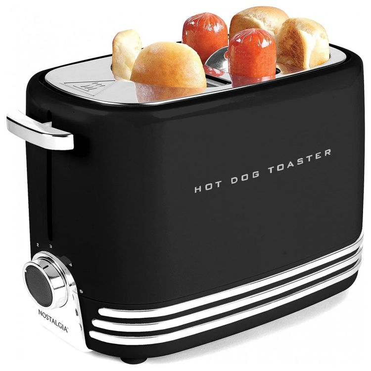 Nostalgia-HDT900WHT-Retro-Maquina-de-Salsicha-com-Mini-foto-0