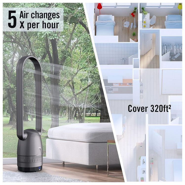 Ventilador-de-Torre-e-Purificador-de-Ar-com-8-Velocidades-foto-2
