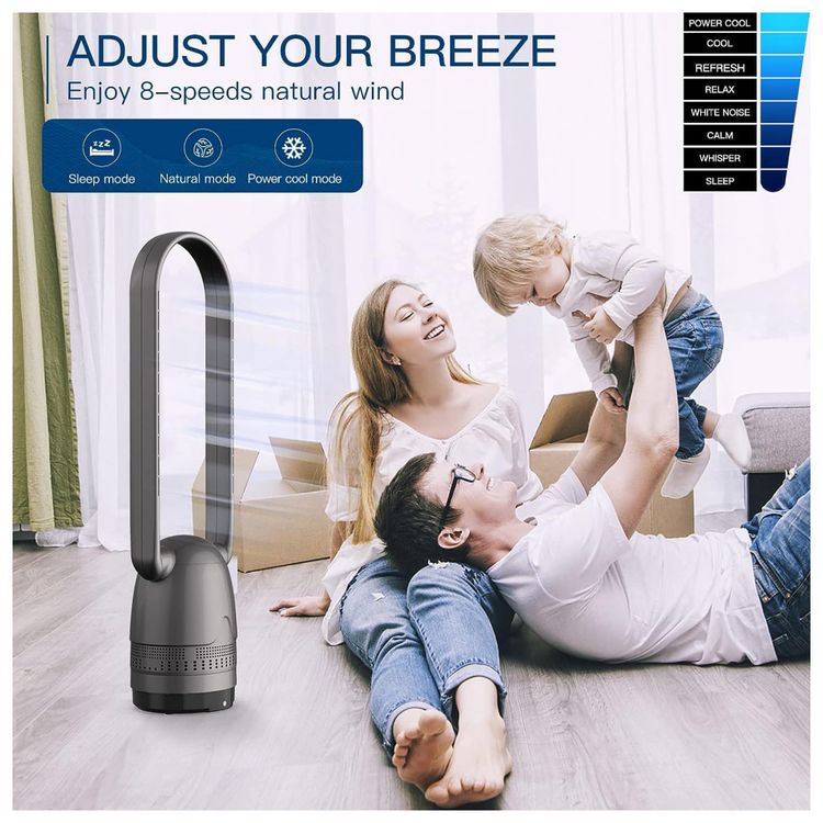 Ventilador-de-Torre-e-Purificador-de-Ar-com-8-Velocidades-foto-4