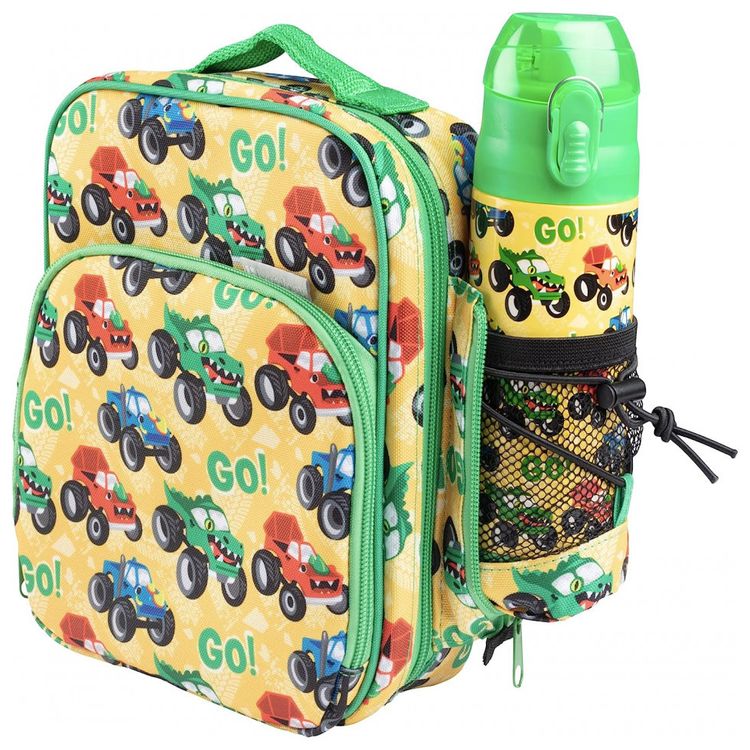 Bentology-Caminhao-Monstro-Lancheira-Infantil-com-Garrafa-de-foto-3