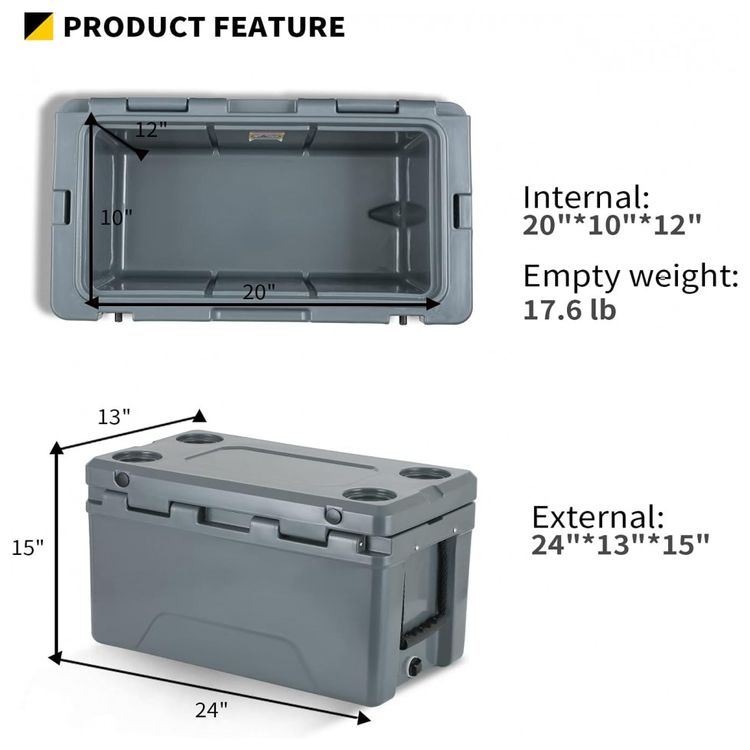 Cooler-Caixa-Termica-Portatil-35-Litros-com-Porta-Copos-foto-1