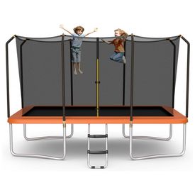Trampolim-retangular-Goplus-8FT-x-14FT-trampolins-foto-0