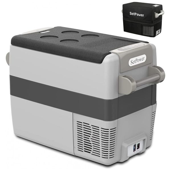Geladeira e Frigobar para carro AJ50 50 L, cinza, SETPOWER, Cinza