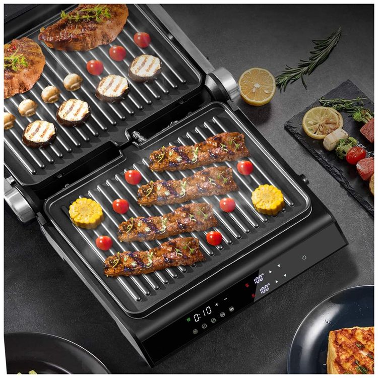 Grill-Eletrico-com-Placas-Antiaderentes-Bandeja-de-foto-1
