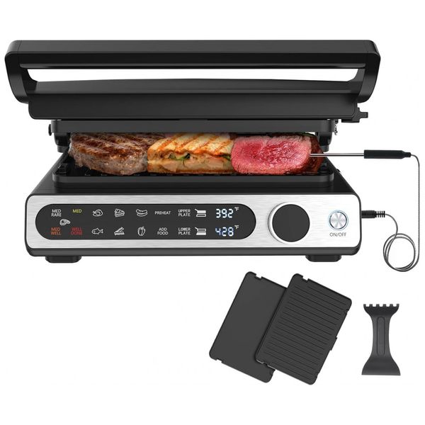 Grill-Eletrico-com-Tela-Digital-Controle-de-Temperatura-e-foto-0