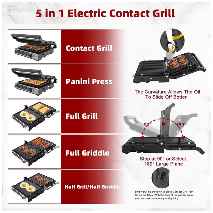 Grill-Eletrico-com-Tela-Digital-Controle-de-Temperatura-e-foto-1