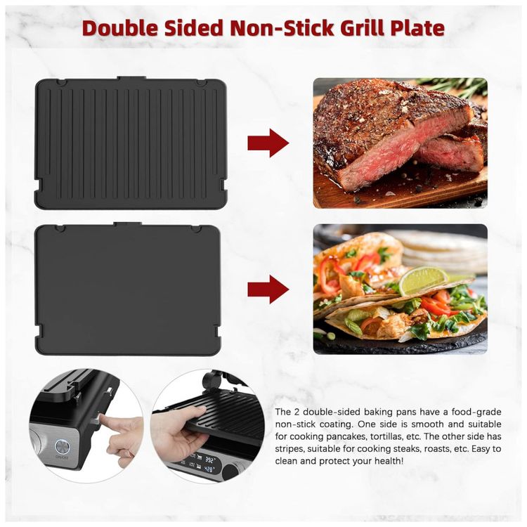 Grill-Eletrico-com-Tela-Digital-Controle-de-Temperatura-e-foto-3