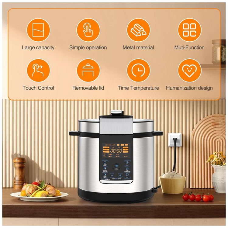 Panela-de-Pressao-Eletrica-63L-14-em-1-com-Temporizador-foto-3