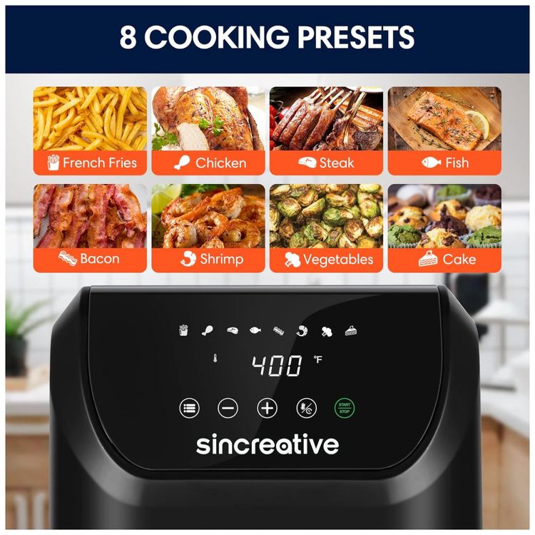 Fritadeira-Eletrica-Air-Fryer-8-em-1-53-Litros-com-Tela-foto-2