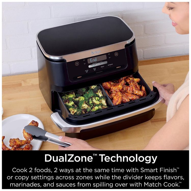 Fritadeira-Eletrica-Air-Fryer-6-em-1-7-Litros-com-Divisor-foto-3
