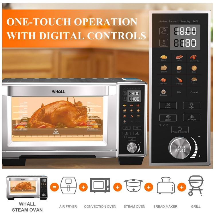 Forno-Eletrico-11-em-1-30-Litros-em-Aco-Inoxidavel-com-4-foto-2