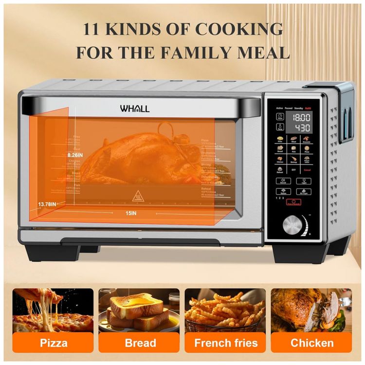Forno-Eletrico-11-em-1-30-Litros-em-Aco-Inoxidavel-com-4-foto-3