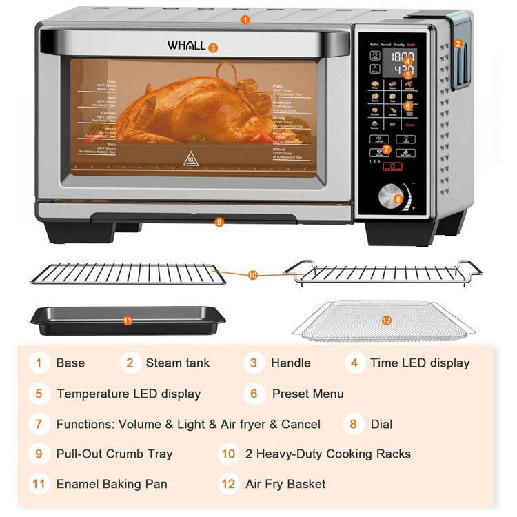 Forno-Eletrico-11-em-1-30-Litros-em-Aco-Inoxidavel-com-4-foto-4