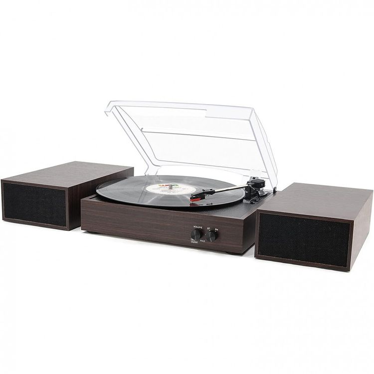 Vitrola-Toca-Discos-Retro-SC-com-Pre-Amplificador-e-Alto-foto-0