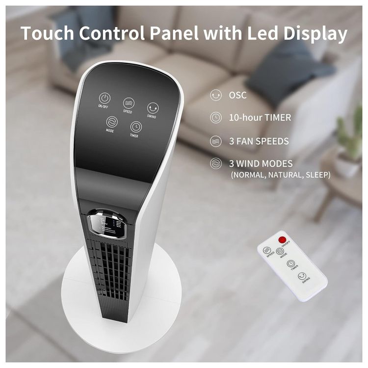 Ventilador-de-Torre-com-3-Velocidades-Controle-Remoto-e-foto-1