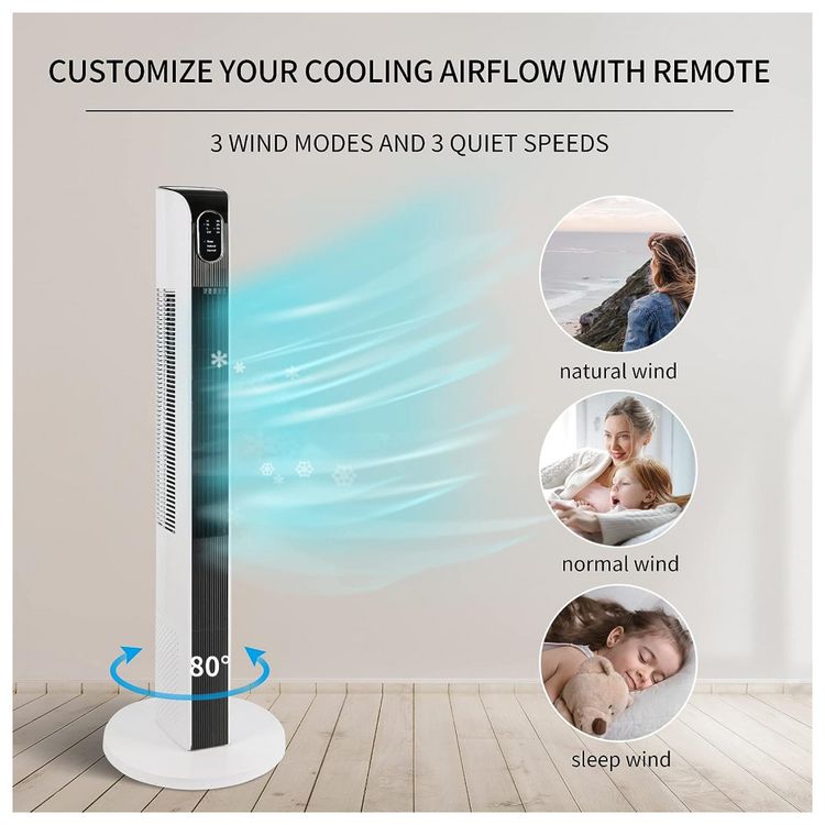 Ventilador-de-Torre-com-3-Velocidades-Controle-Remoto-e-foto-3