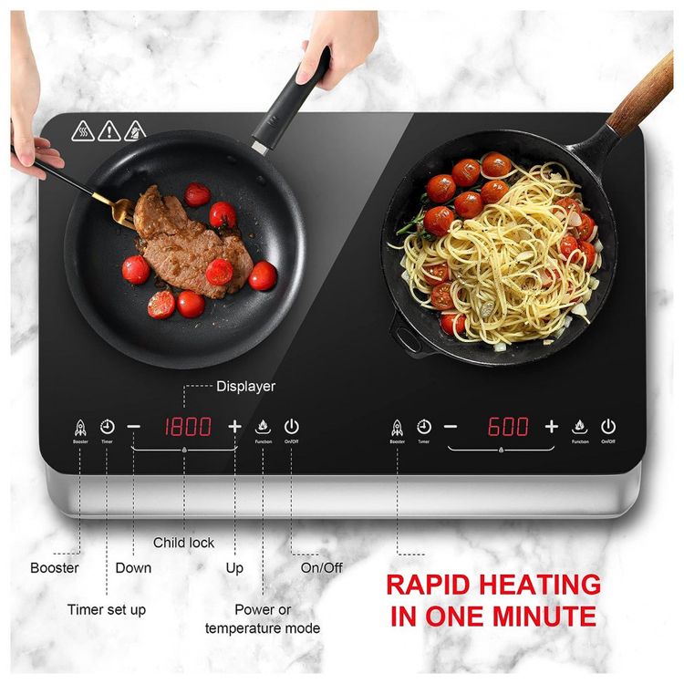 Cooktop-COOKTRON-de-Inducao-Duplo-Portatil-com-Controle-foto-1