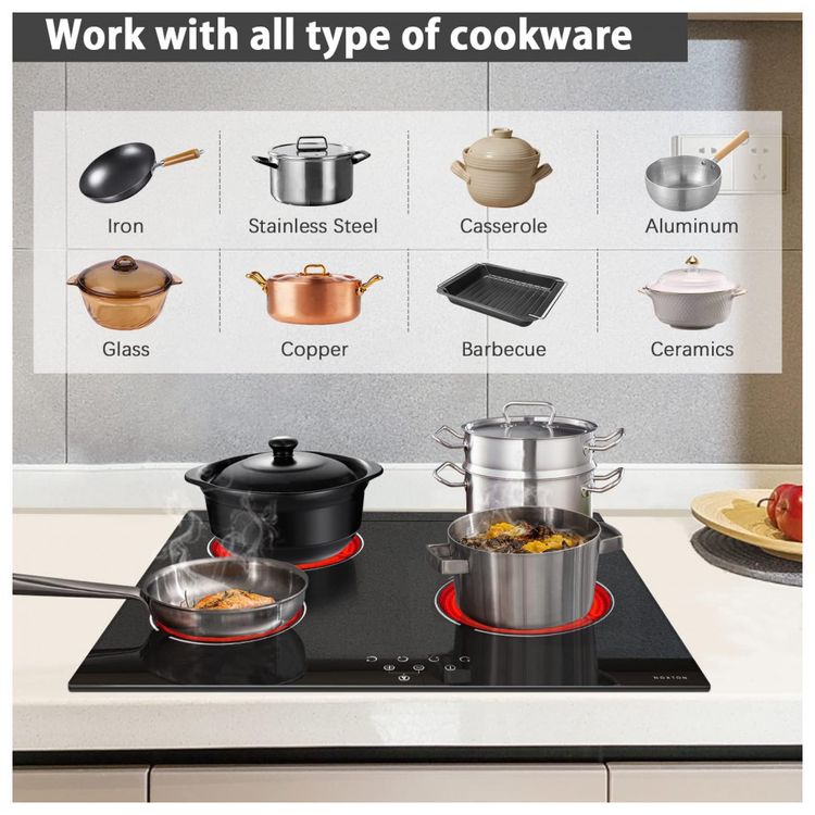 Cooktop-eletrico-de-2-queimadores-NOXTON-12-polegadas-fogao-foto-3