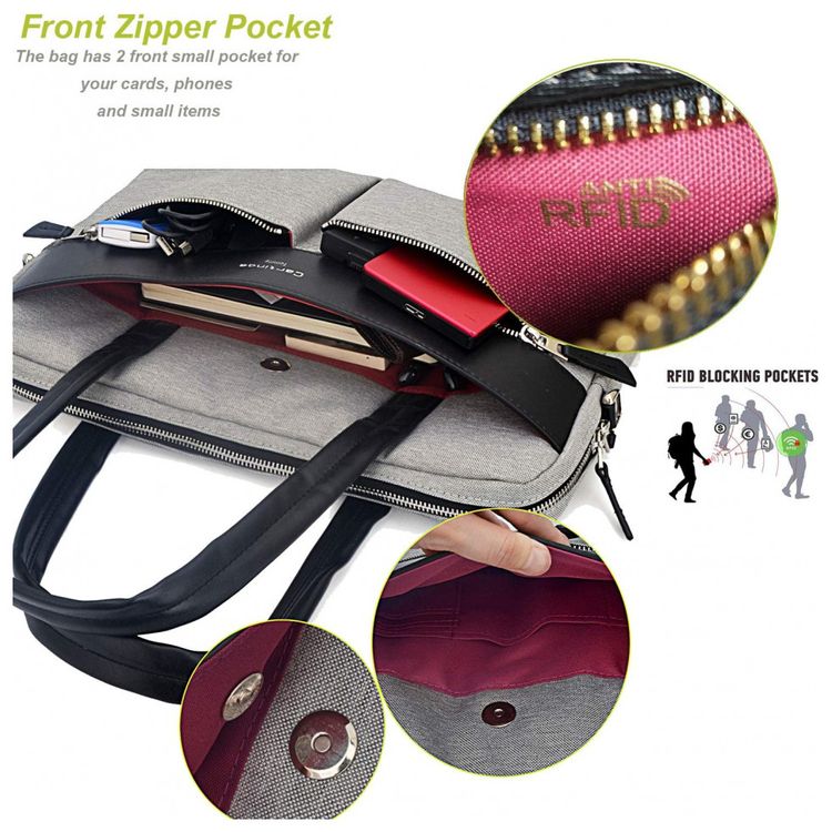 Bolsa-Pasta-A-Prova-D-Agua-Bag-Briefcase-RFID-Bloqueio-foto-3