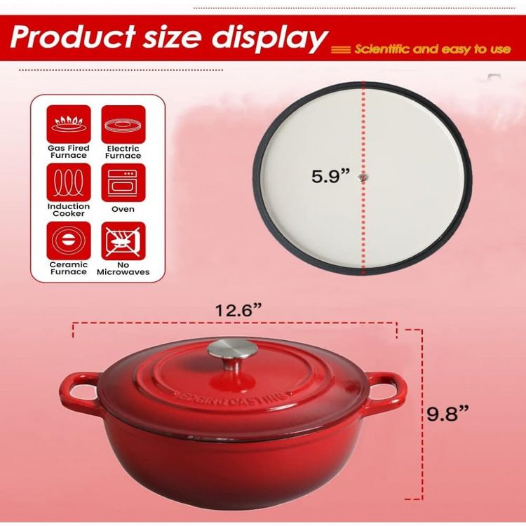 Cast-Iron-Skillet-Pre-Seasoned-Cast-Iron-Pan17-Inch-Deep-foto-1