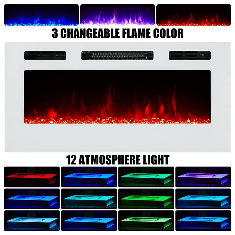 Amerlife-Fireplace-TV-Stand-with-36-Electric-Fireplace-LED-foto-2