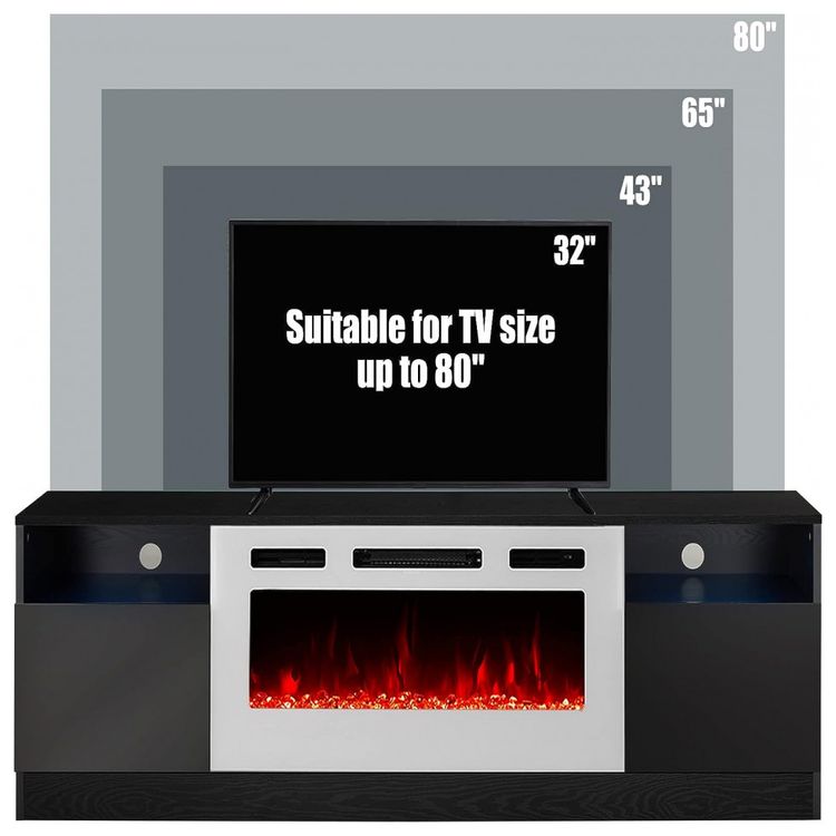 Amerlife-Fireplace-TV-Stand-with-36-Electric-Fireplace-LED-foto-4