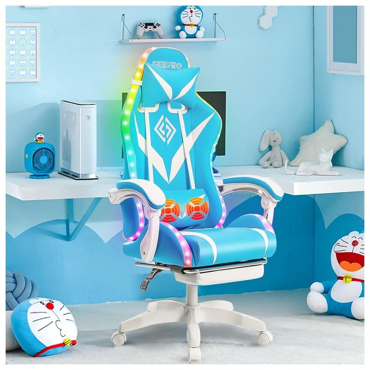 Geepro-Gaming-Chair-with-Massage-and-LED-RGB-Lights-foto-5