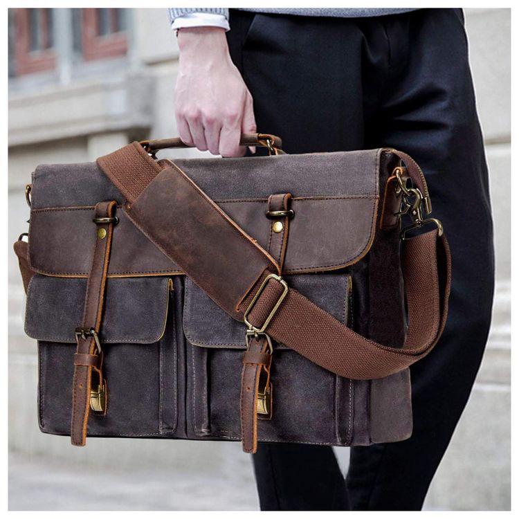 Bolsa-mensageiro-para-laptop-emissary-bolsa-de-lona-e-couro-foto-5