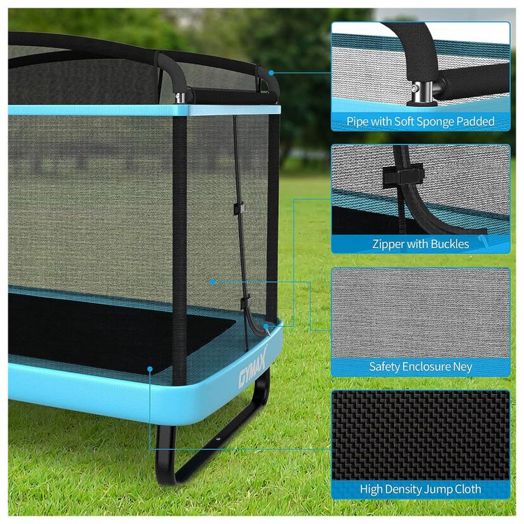 GYMAX-Cama-Elastica-Infantil-com-Diametro--Rede-de-Protecao-foto-4