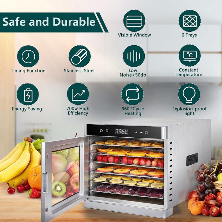 COMKERI-Maquina-Desidratadora-de-Alimentos-com-8-Bandejas-foto-3