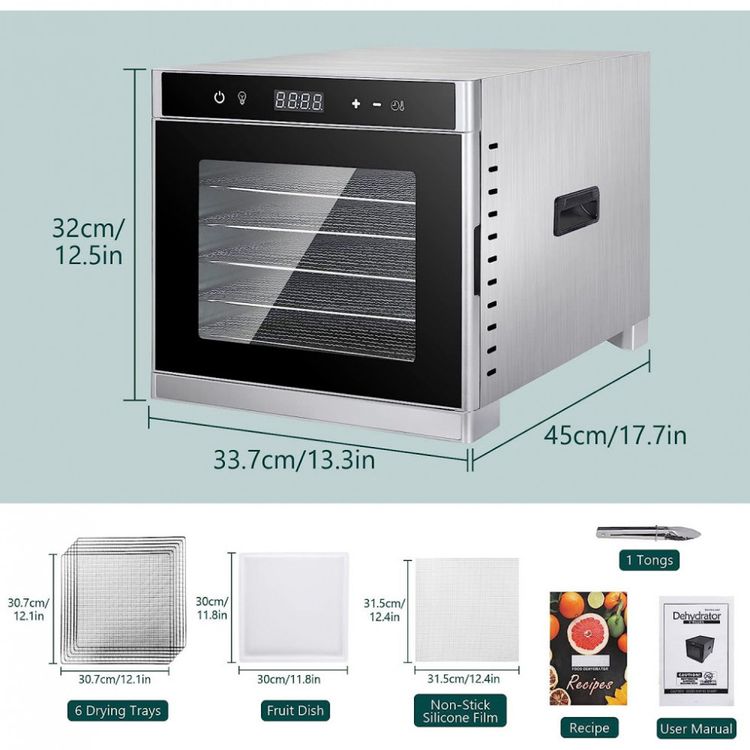 COMKERI-Maquina-Desidratadora-de-Alimentos-com-8-Bandejas-foto-5