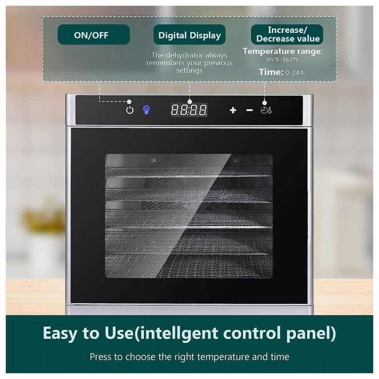 Maquina-Desidratadora-de-Alimentos-com-8-Bandejas-e-Controle-foto-4