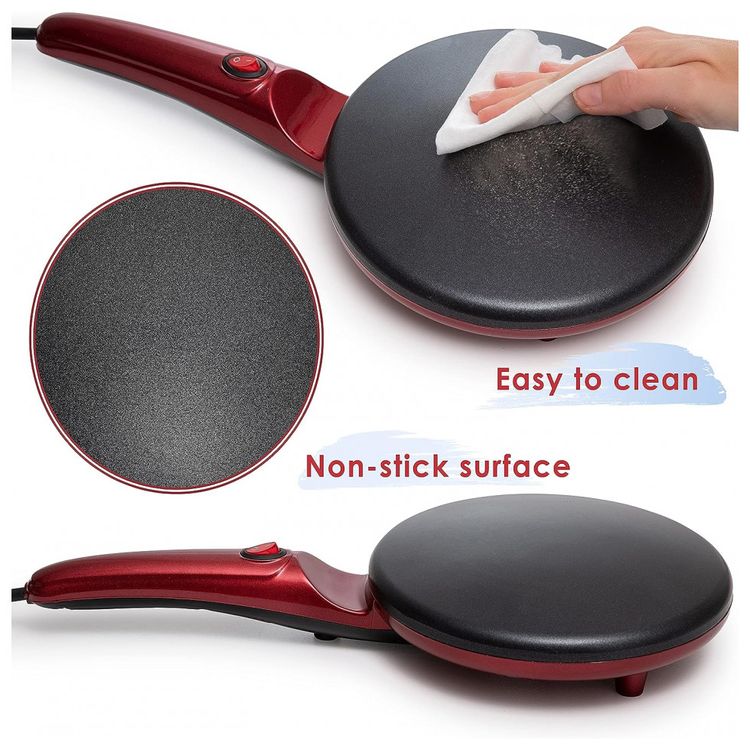 Maquina-de-Crepe-Eletrica-antiaderente-de-Aco-inoxidavel-foto-1