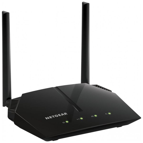 AC1000 Wi Fi Dual Band Roteador Velocidade 1000 Mbps até 15 aparelhos área 92 m2 R6080, NETGEAR, Preto