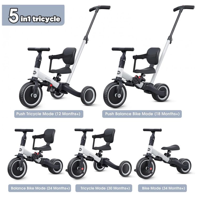 Triciclo-Infantil-4-em-1-com-Alca-de-Direcao-dos-Pais-e-foto-1