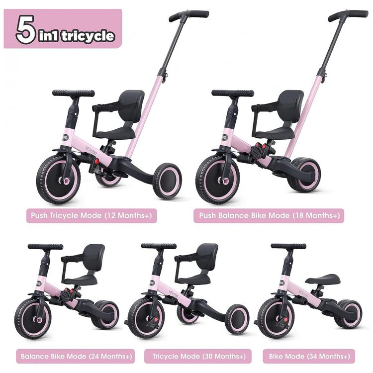 Triciclo-Infantil-5-em-1-com-Alca-de-Direcao-dos-Pais-foto-1