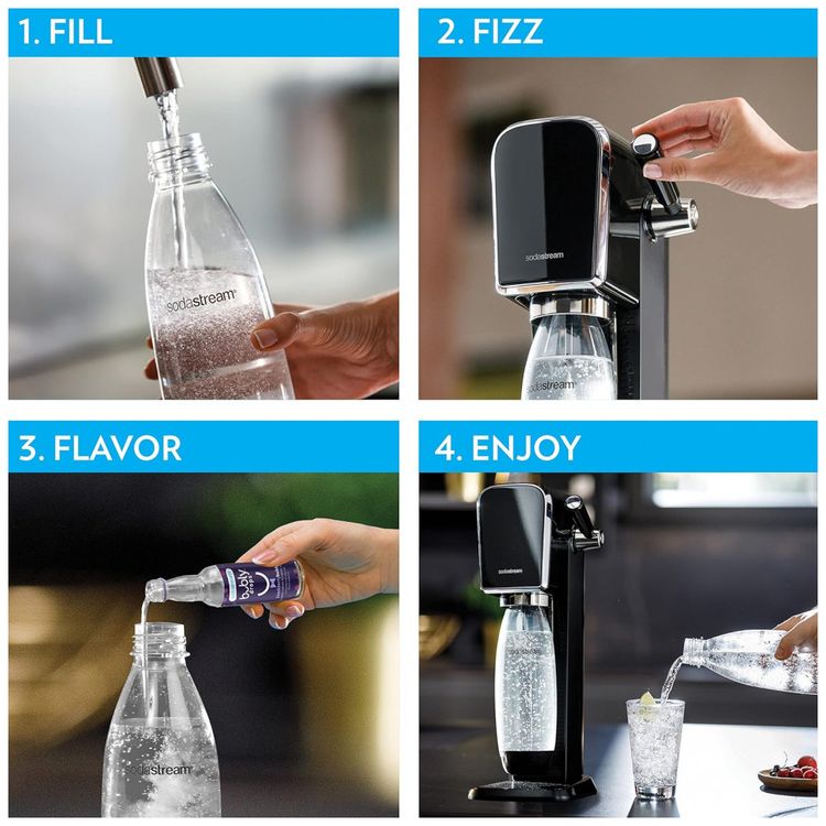 Maquina-Para-Gaseificar-Agua-com-CO2-Garrafas-DWS-e-Sabores-foto-1