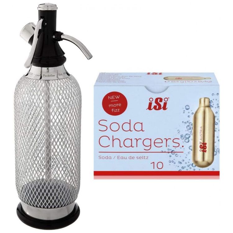 Garrafa-Sifao-Para-Agua-Gaseificada-950-mL-com-10-Cargas-de-foto-0